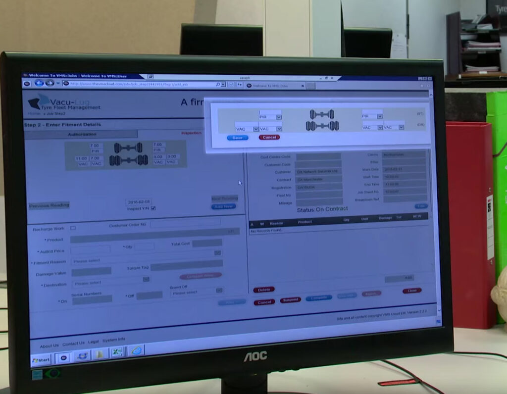 Vacu-Lug Tyre Management System