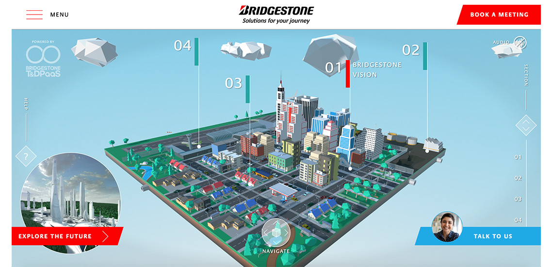 CES 2021 Virtual City Bridgestone World