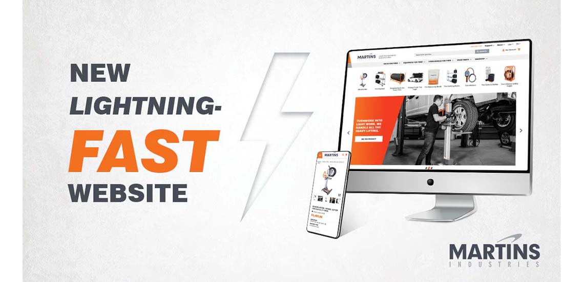 Martins Industries Lightning-Fast Website Online