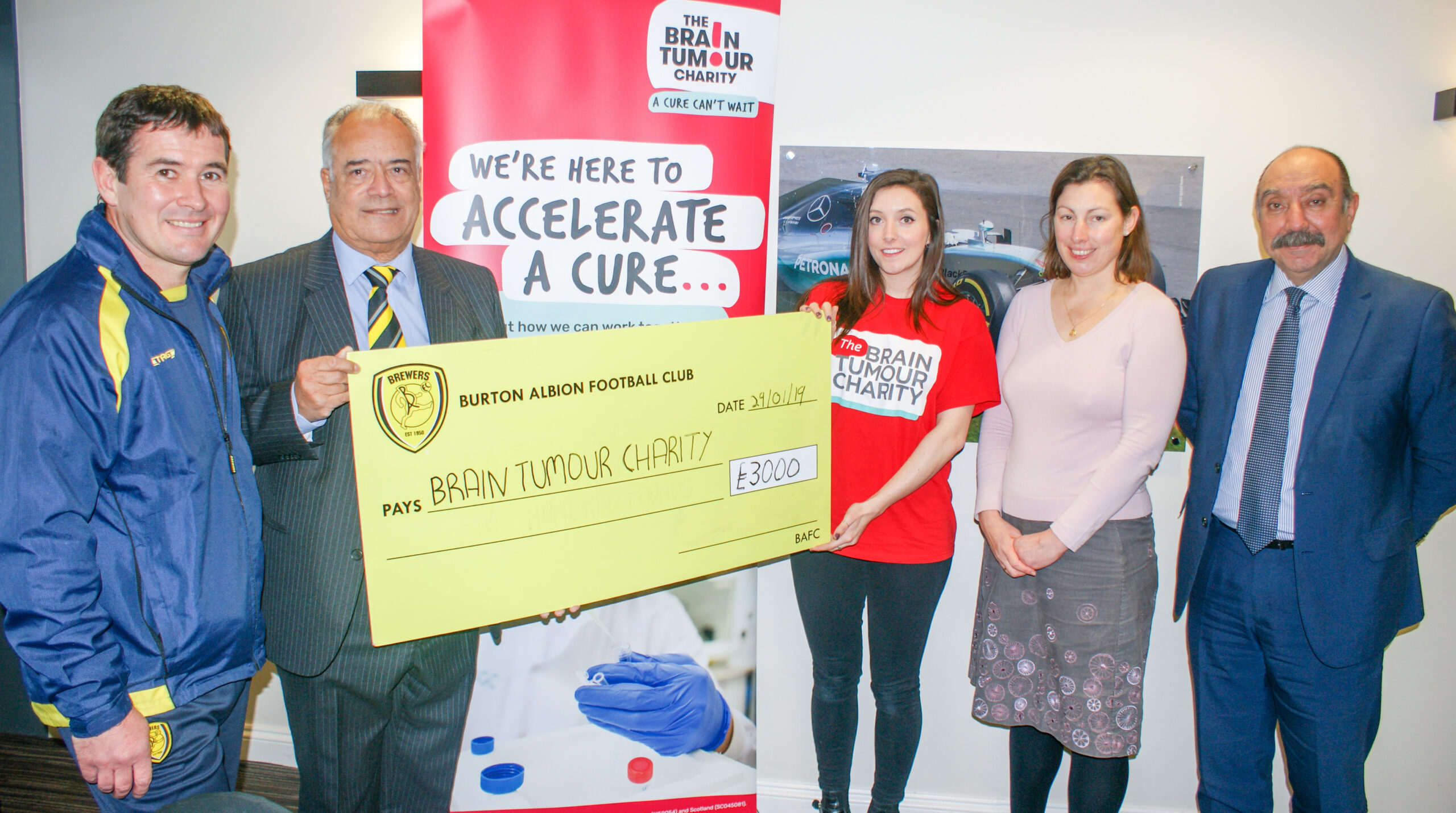 Burton Albion Pirelli Raise £3000